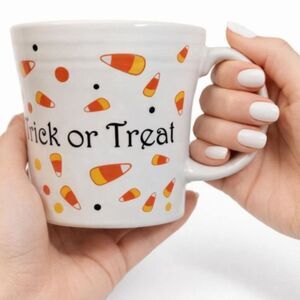 Fiestaware Fiesta Trick or Treat Halloween Cup Mug Tapered Candy Corn CERAMIC